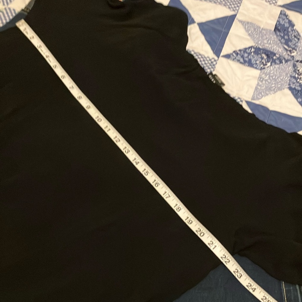 Torrid Black and Cream Embellished Long Sleeve Blouse - Picture 5 of 5